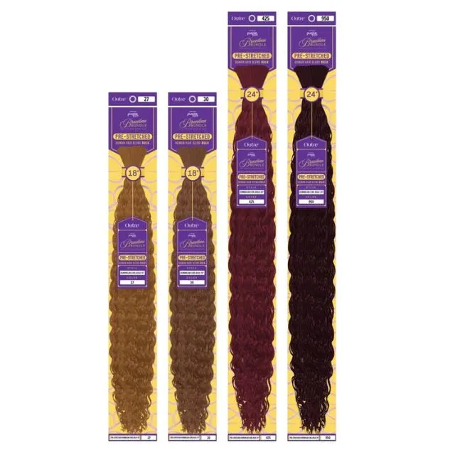 Outre Premium Purple Brazilian Bundle Dominican Curl Bulk - 18" - Image 3