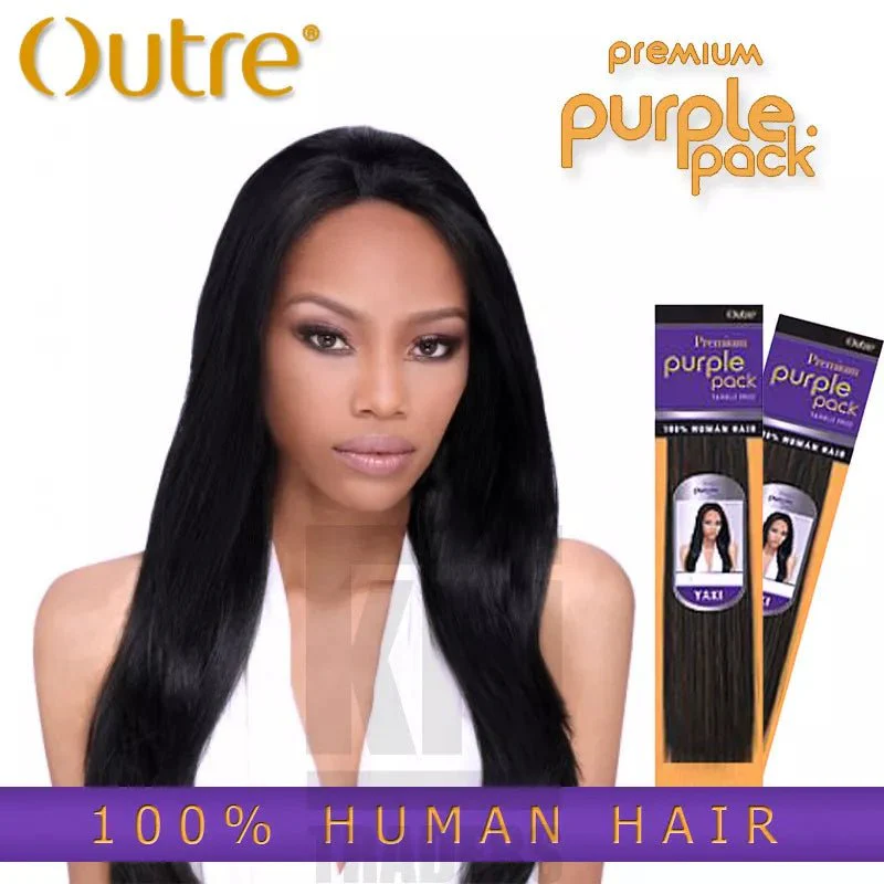 Outre Premium Purple Pack Yaki 100% Human Hair - 10" - Image 2