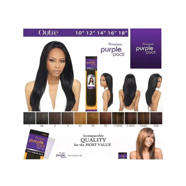 Outre Premium Purple Pack Yaki 100% Human Hair - Image 2