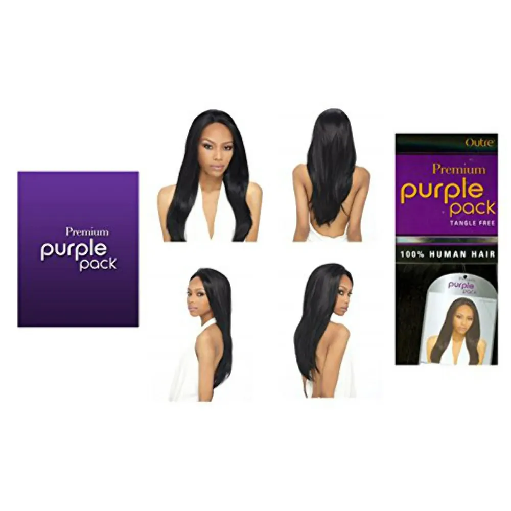 Outre Premium Purple Pack Yaki 100% Human Hair - 12" - Image 5