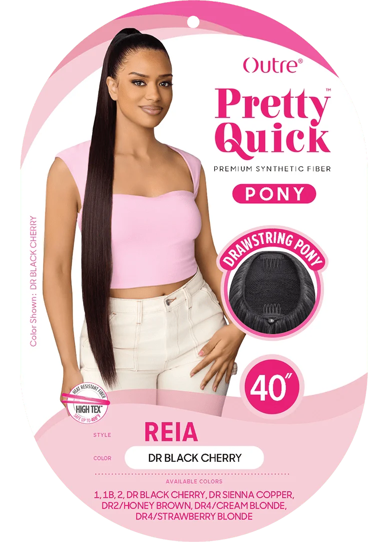 Outre Pretty Quick Drawstring Ponytail 40" – Reia - Image 6