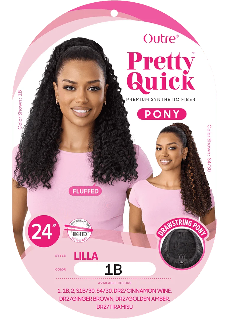 Outre Pretty Quick Drawstring Ponytail โ Lilla - Image 5