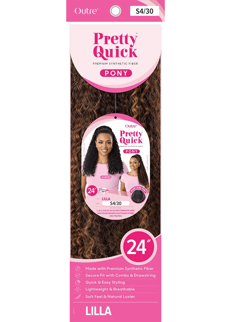 Outre Pretty Quick Drawstring Ponytail โ Lilla - Image 6
