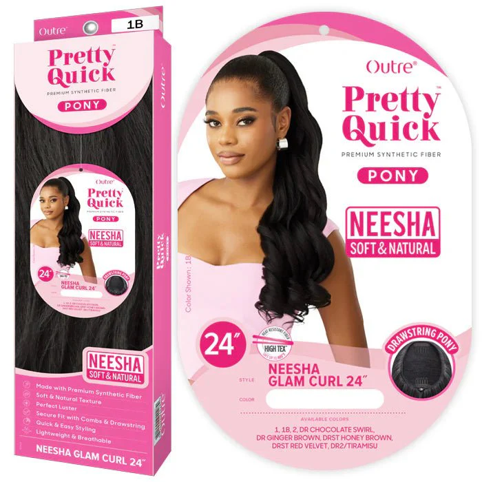 Outre Pretty Quick Neesha Drawstring Ponytail β Neesha Glam Curl 24β - Image 3