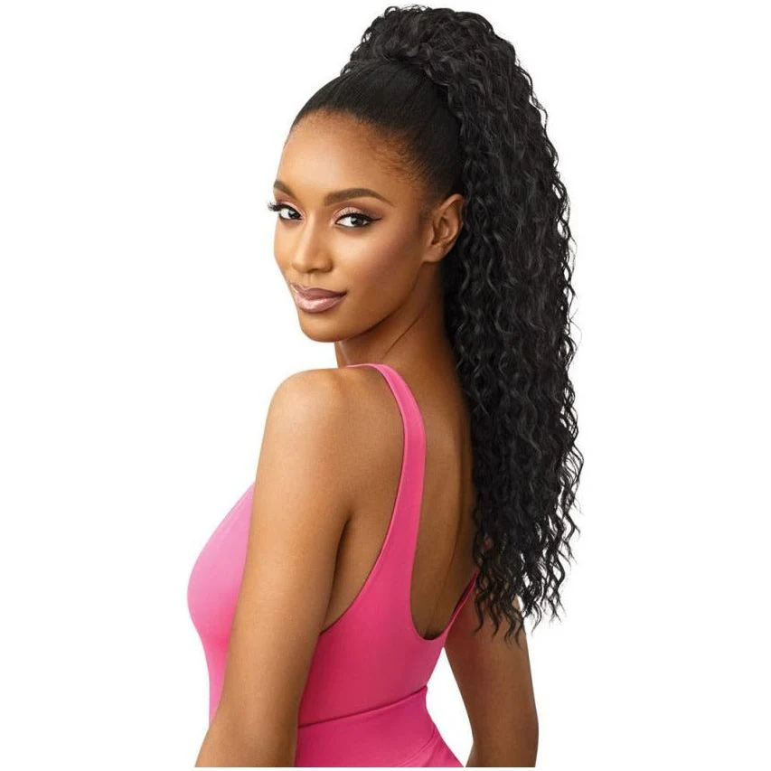 Outre Pretty Quick Synthetic Drawstring Ponytail - Deep Curl 24" - Image 4