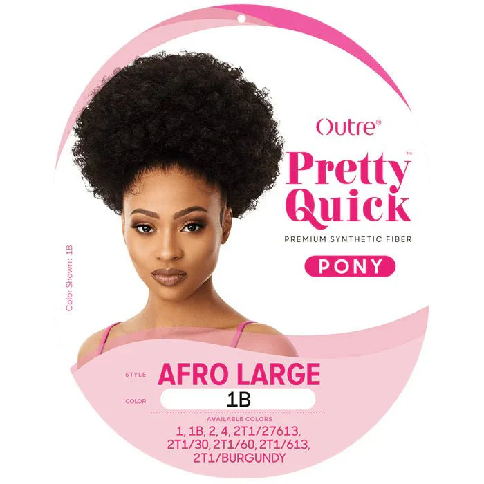 Outre Pretty Quick Drawstring Ponytail β Afro Large - Image 4