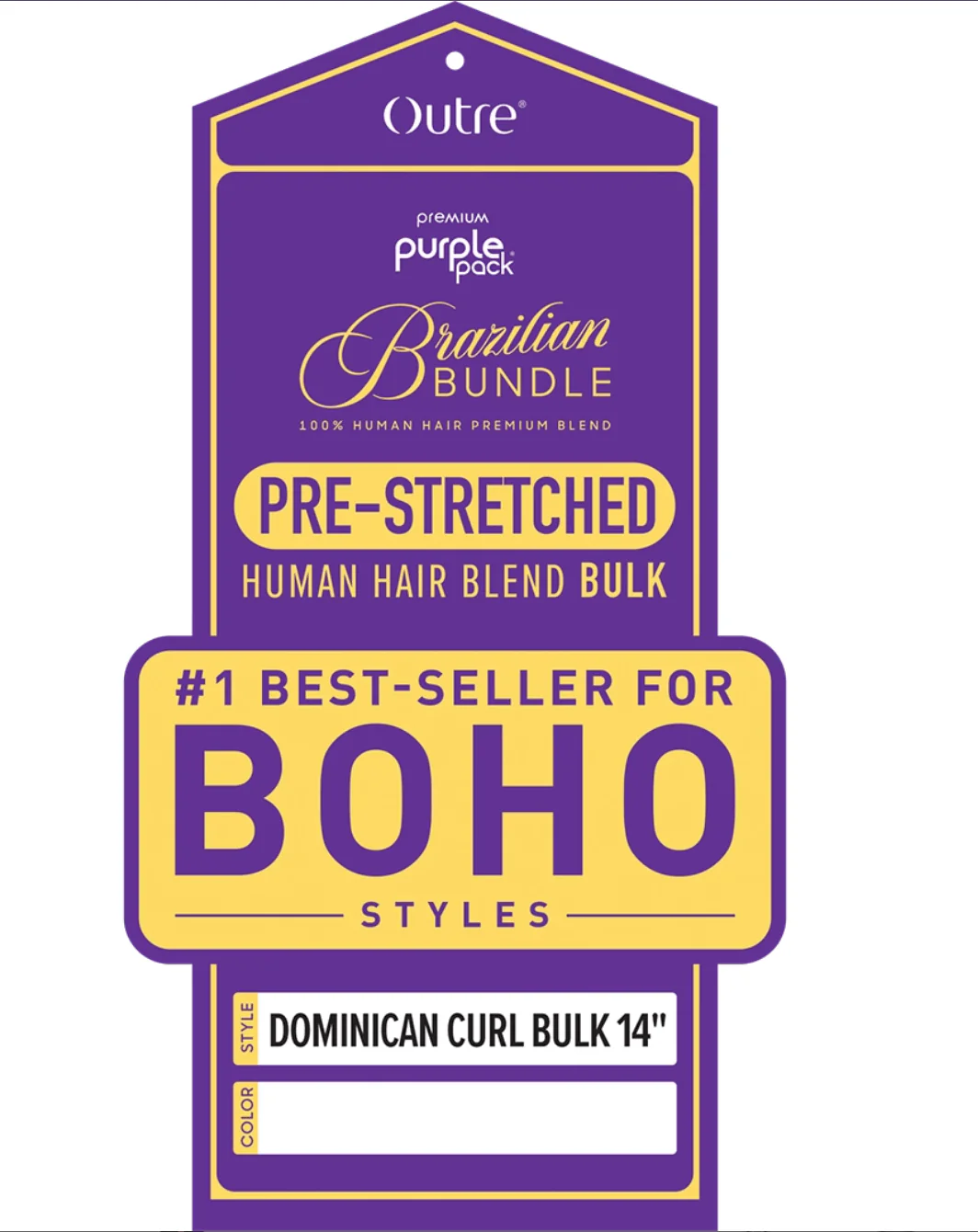 Outre Purple Pack Pre-Stretched Dominican Curl – 14" - Image 2