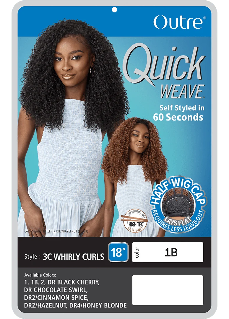 Outre Quick Weave Half Wig โ 3C Whirly Curls - Image 6