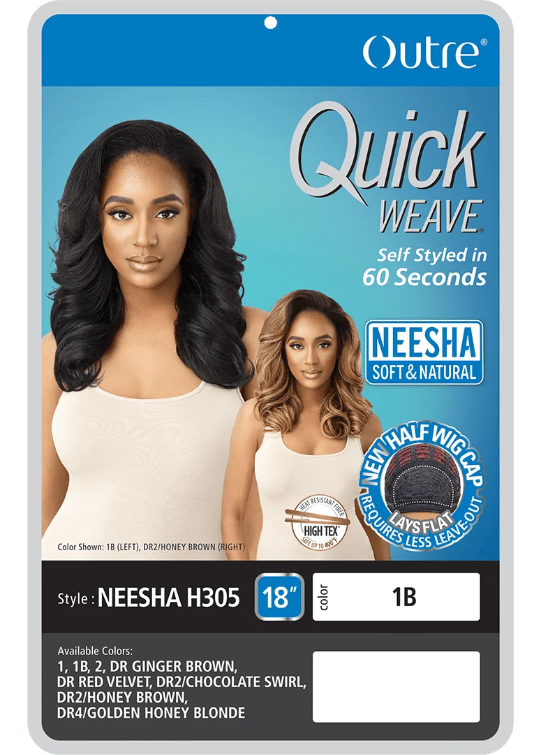 Outre Quick Weave Synthetic Half Wig - Neesha H305 - Image 7