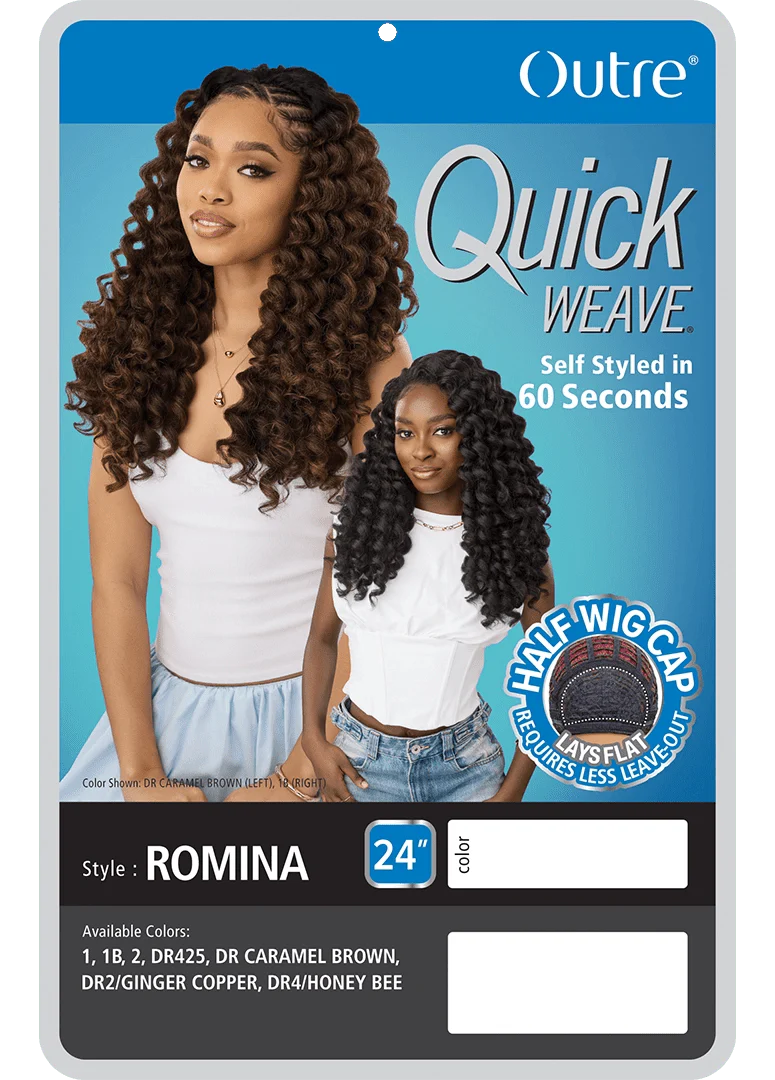 Outre Quick Weave Synthetic Half Wig โ Romina - Image 7
