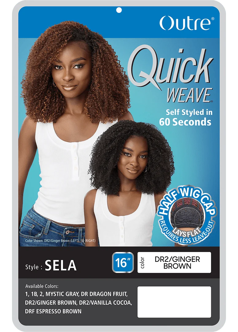 Outre Quick Weave Synthetic Half Wig โ Sela - Image 3