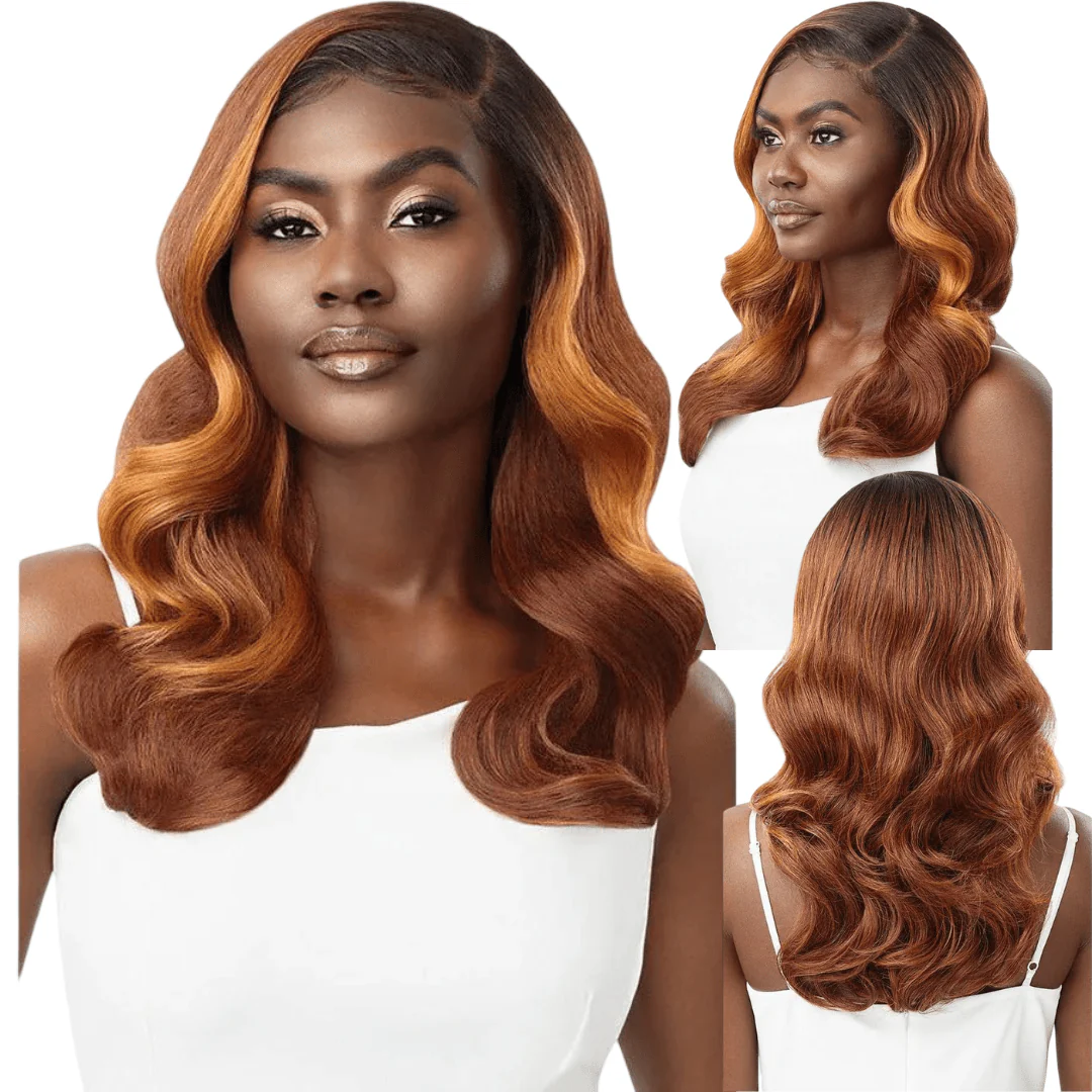 Outre Sleek Lay Part Synthetic HD Deep C Lace Part Wig - Emmerie