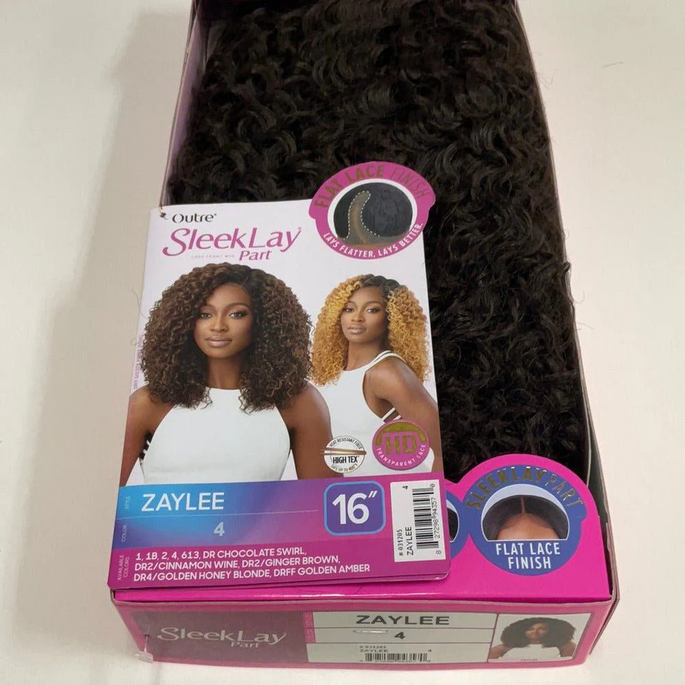 Outre Sleeklay Part HD Synthetic Lace Front Wig - Zaylee - Image 9
