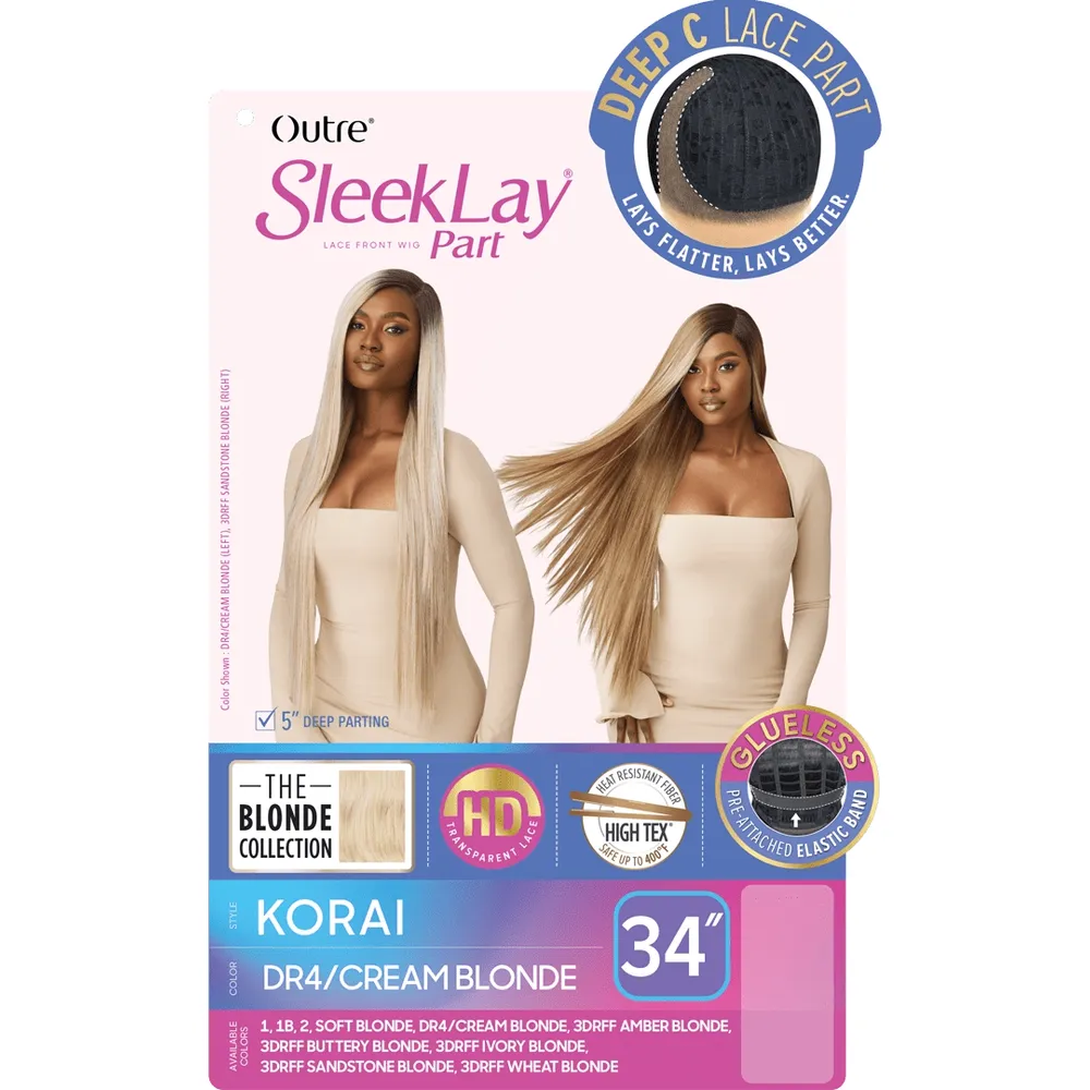Outre Sleeklay Part Synthetic C-Part Wig - Korai - Image 6