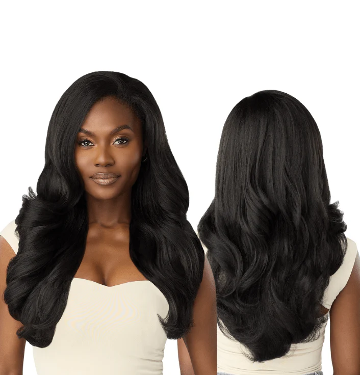 Outre Synthetic Hair Half Wig Quick Weave – Dominican Blowout Waves - Image 2