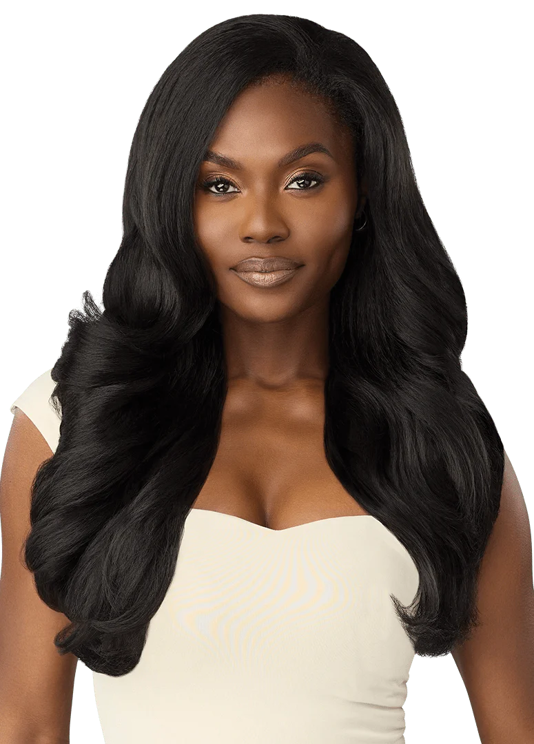 Outre Synthetic Hair Half Wig Quick Weave – Dominican Blowout Waves - Image 3