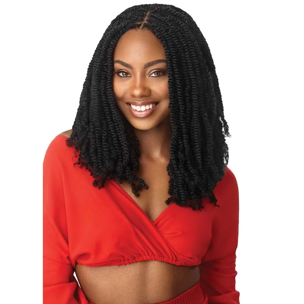 Outre Twisted Up Spring Twist Bomb Twist Synthetic Crochet 8" - Hair Box