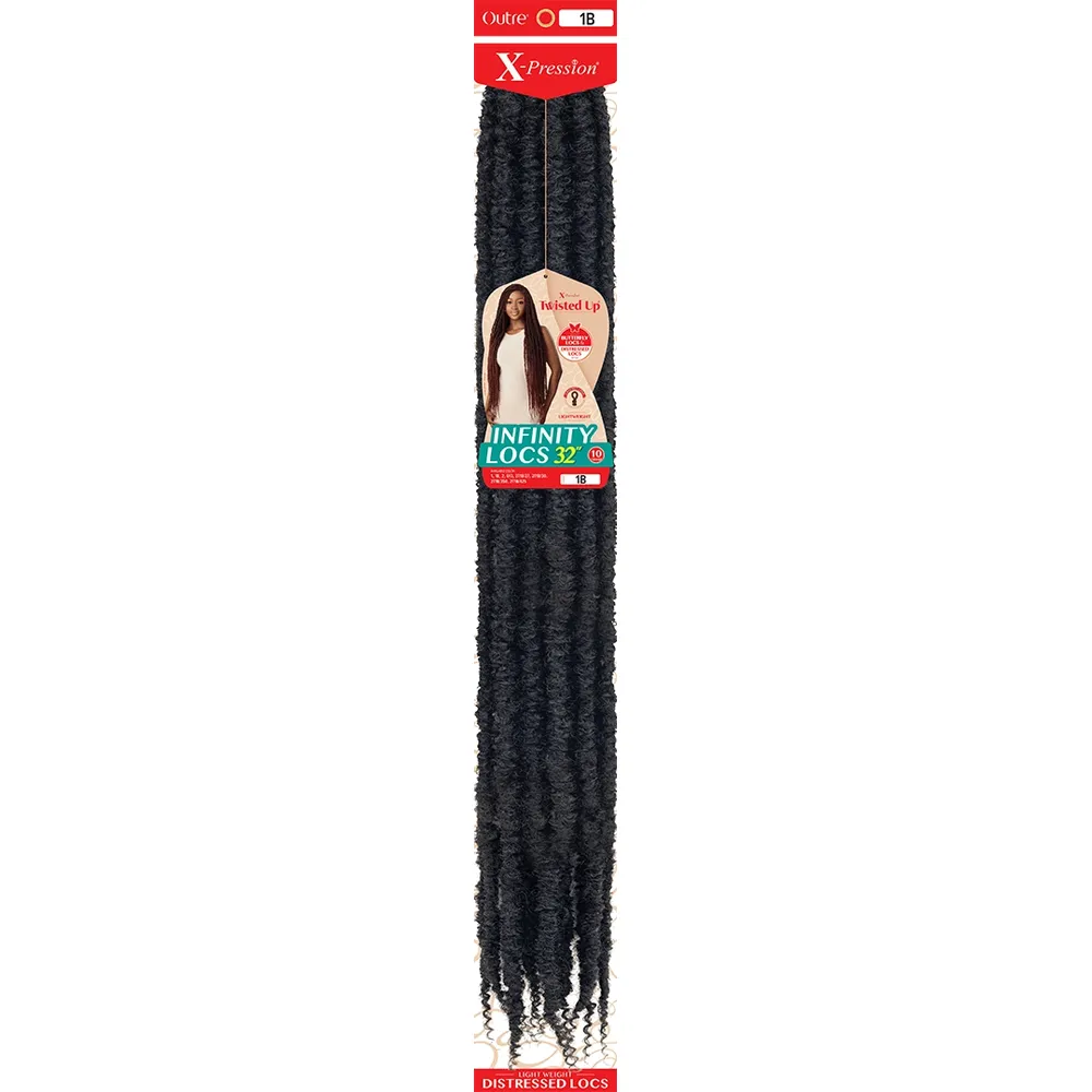 Outre Twisted Up Infinity Locs Synthetic Crochet Hair - 32"