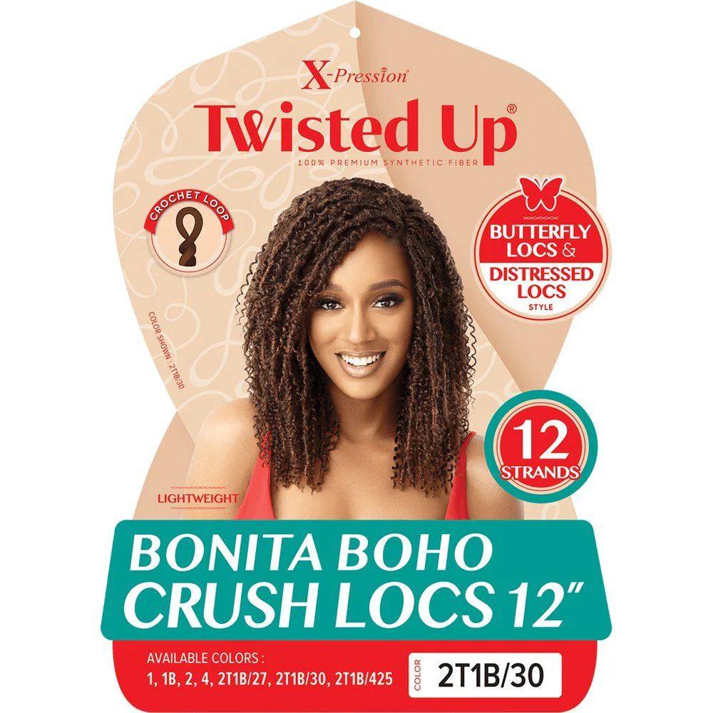 Outre Twisted Up Synthetic Crochet - Bonita Boho Crush Locs 12" - Image 2