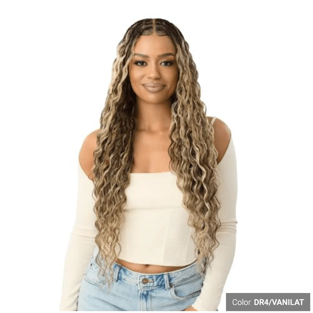 Outre Boho Glueless HD Lace Mermaid Box Braid Wig - 32" - Image 2