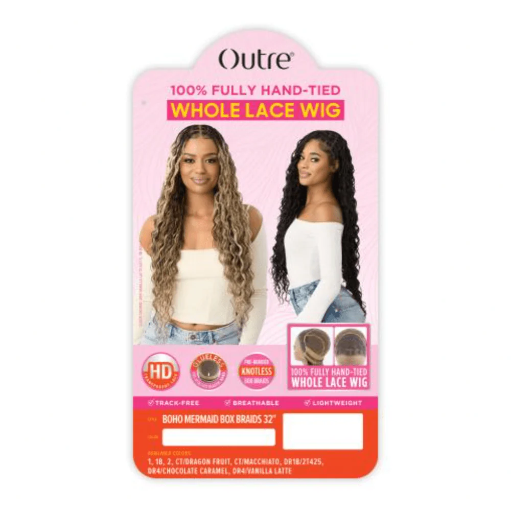 Outre Boho Glueless HD Lace Mermaid Box Braid Wig - 32" - Image 3