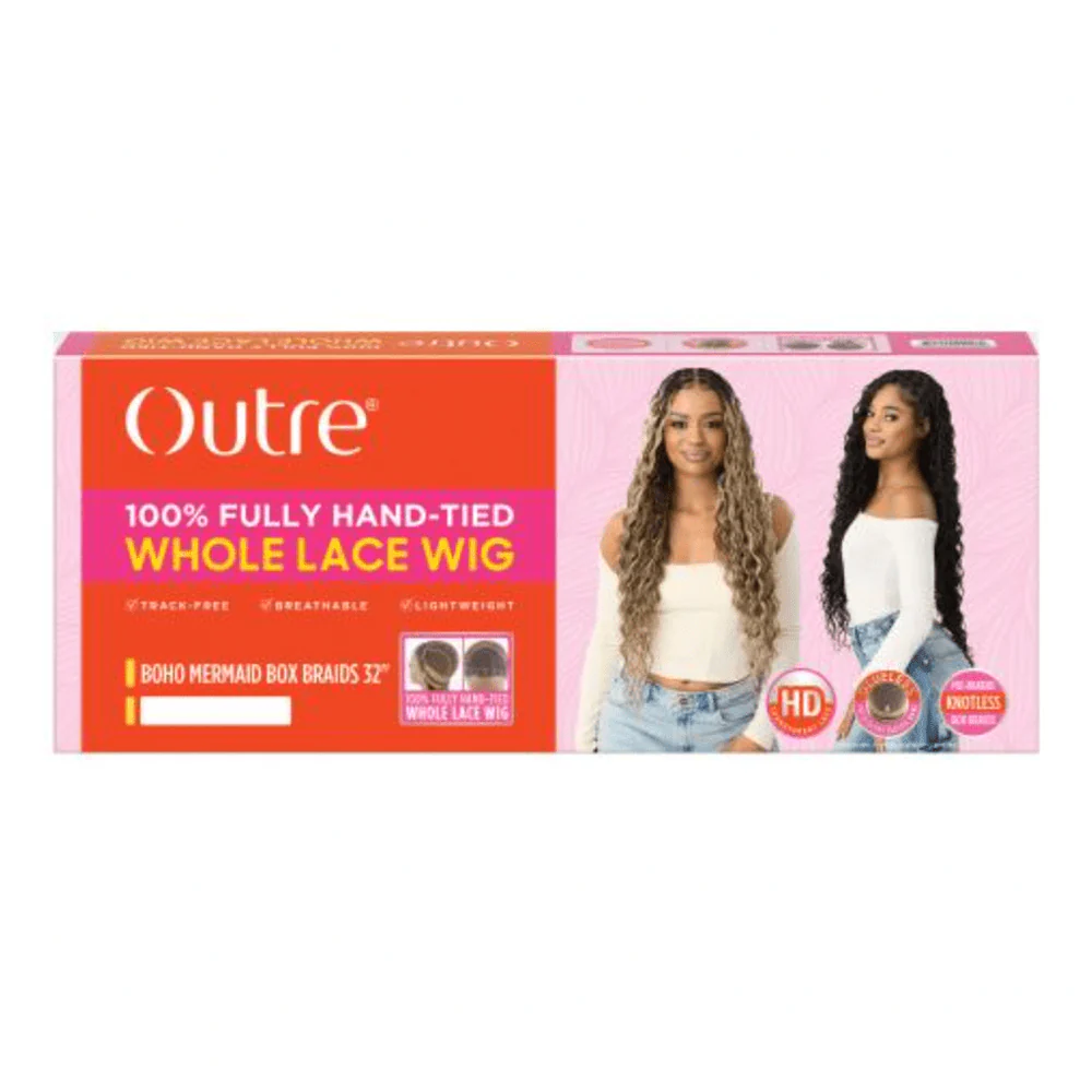 Outre Boho Glueless HD Lace Mermaid Box Braid Wig - 32" - Image 5