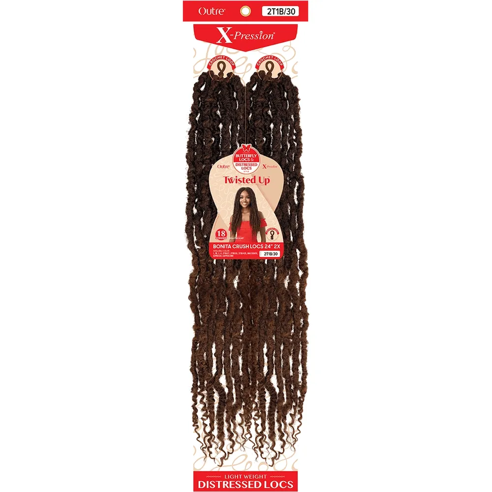 Outre X Bonita Twisted Up Crush Locs 2X Synthetic Crochet Hair - 24"
