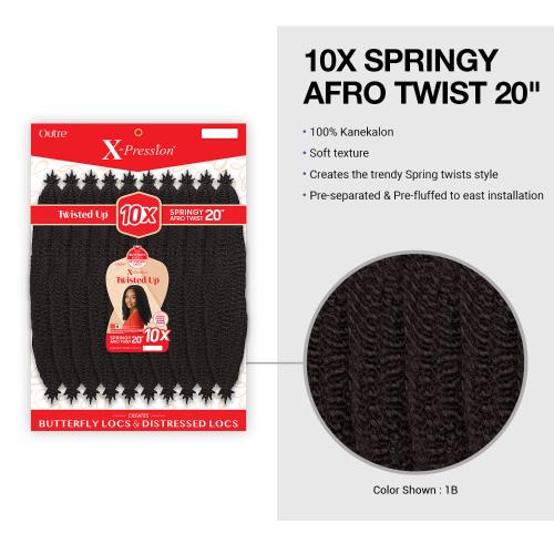 Outre X-Pression Twisted Up Springy Afro Twist - 20" - Image 4