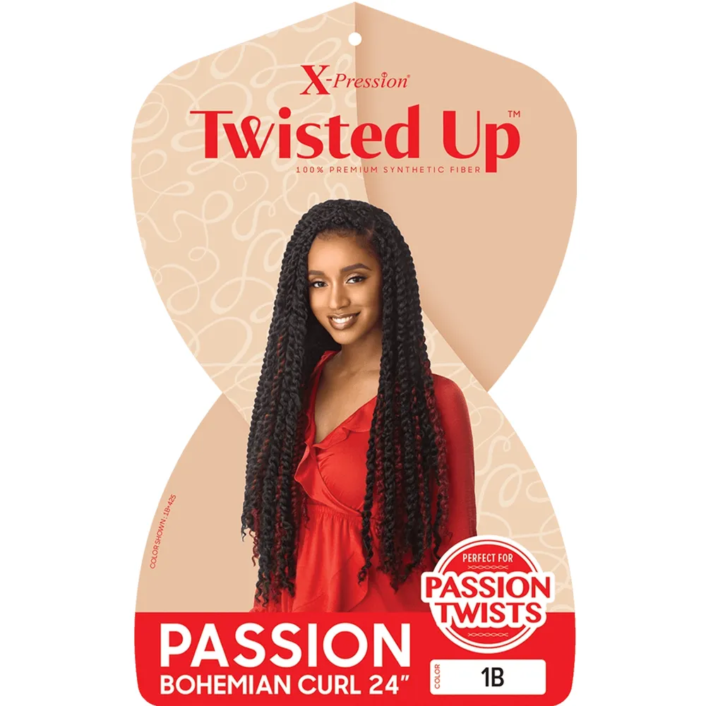 Outre X‑Pression Synthetic Crochet Hair – Passion Bohemian Curl 24″ - Image 2