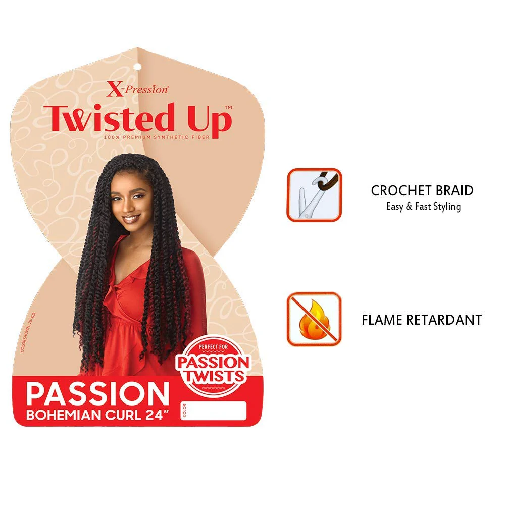 Outre X‑Pression Synthetic Crochet Hair – Passion Bohemian Curl 24″ - Image 5