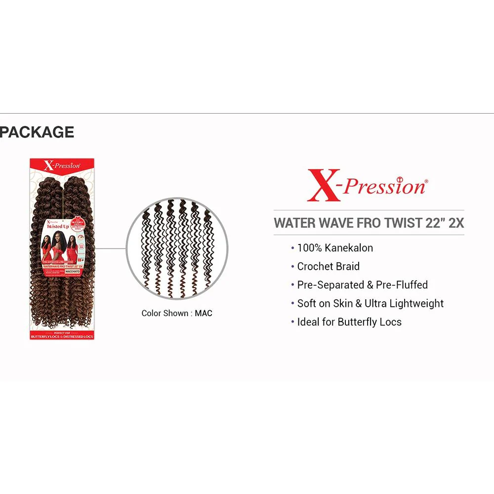 Outre X-Pression Twisted Up Braid Crochet Hair - Waterwave Fro Twist 22" - Image 4