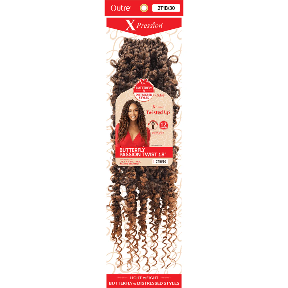 Outre XPression Twisted-Up Butterfly Passion Twist - 18" - Image 3