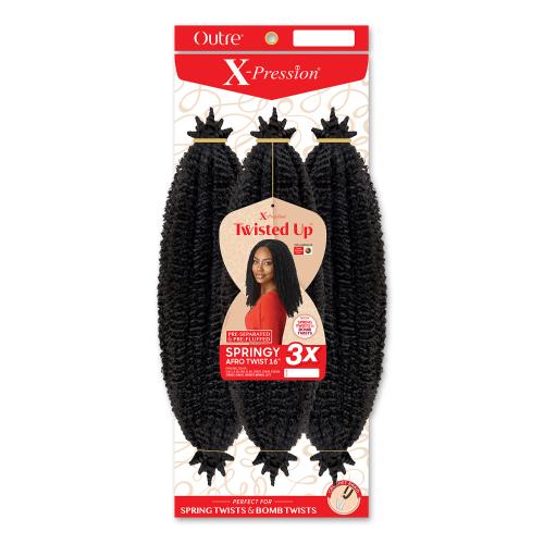 Outre X-Pression Twisted Up 3X Springy Afro Twist - 16"