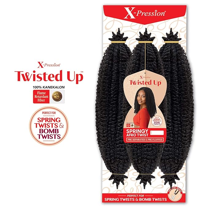 Outre X-Pression Twisted Up 3X Springy Afro Twist - 16" - Image 2