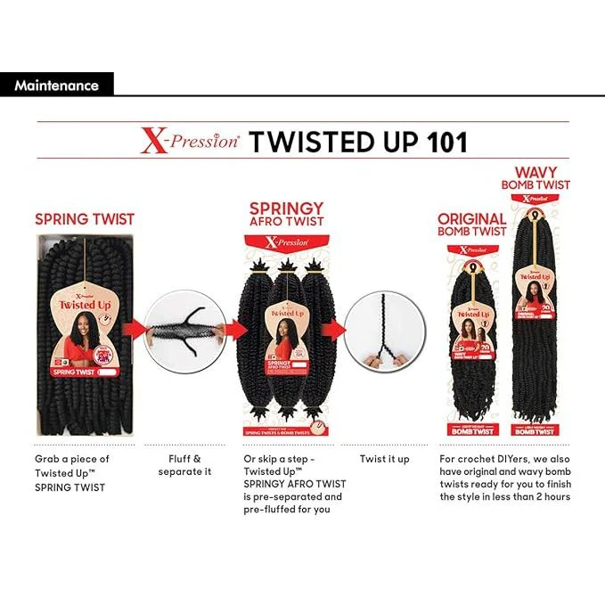 Outre X-Pression Twisted Up 3X Springy Afro Twist - 16" - Image 6