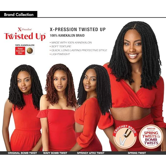 Outre X-Pression Twisted Up 3X Springy Afro Twist - 16" - Image 7