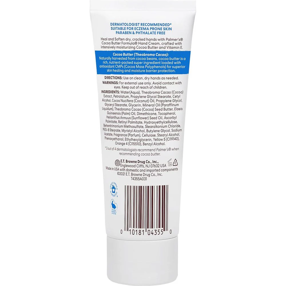 Palmerās Cocoa Butter Formula Intensive Relief Hand Cream - 3.4 oz - Image 2