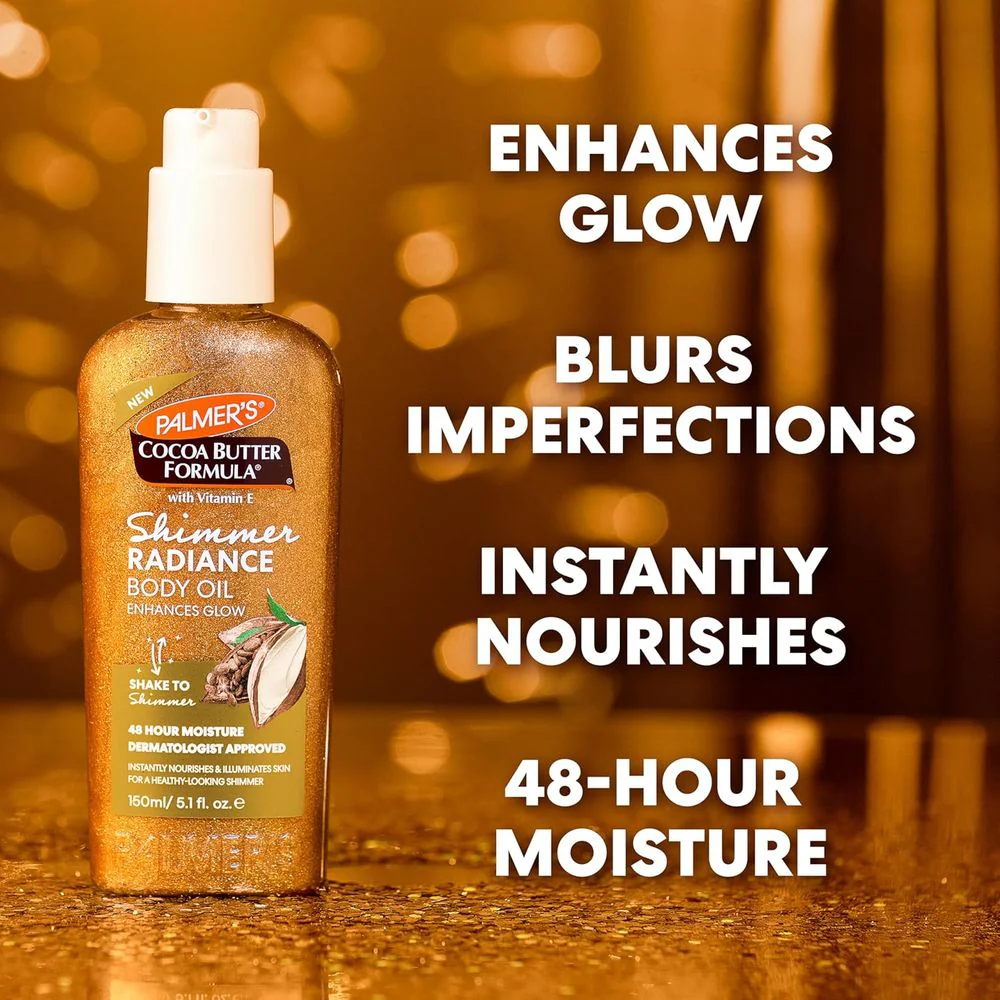 Palmer’s Cocoa Butter Shimmer Body Oil - 5.1 oz - Image 4