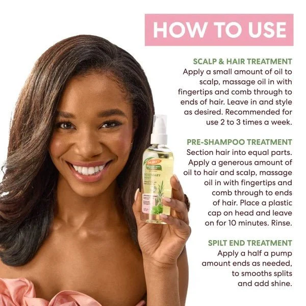Palmer’s Rosemary Mint Hair & Scalp Oil – 3.3oz - Image 4