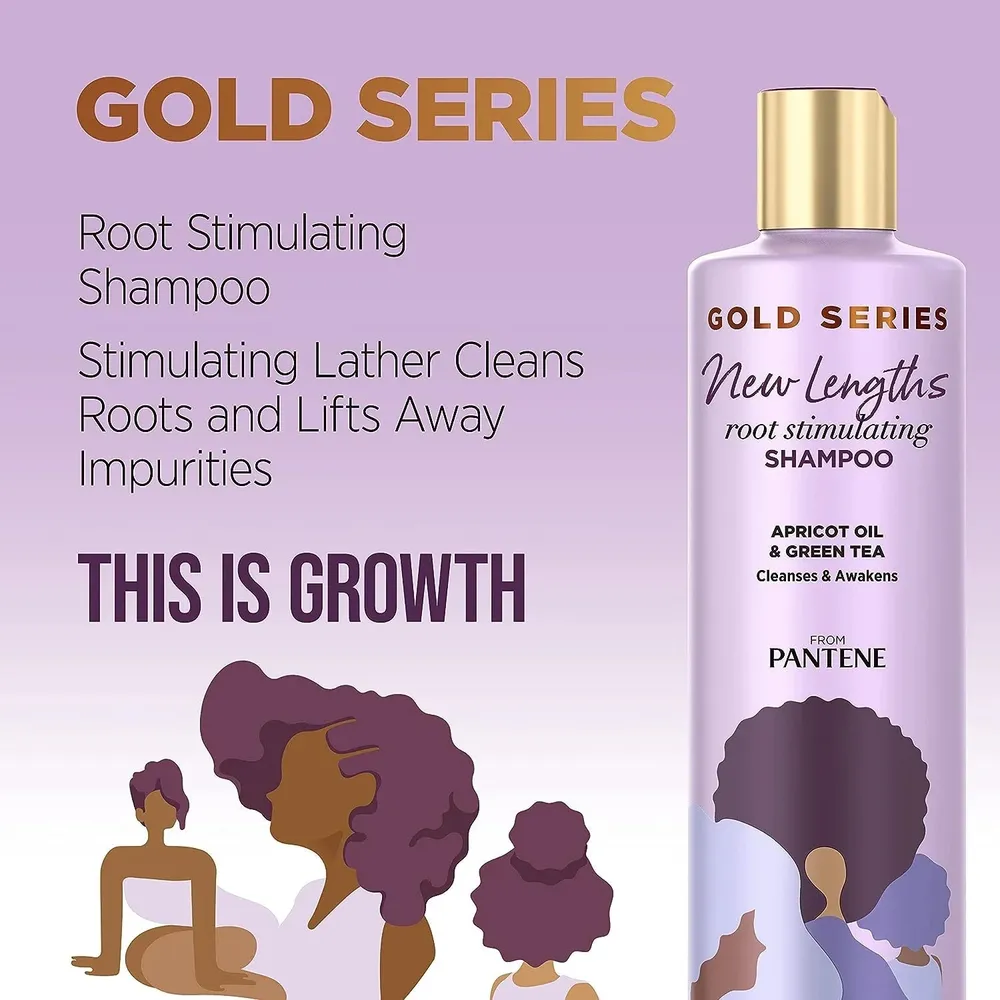 Pantene Gold Series New Length Root Stimulating Shampoo - 8.5 fl oz - Image 4