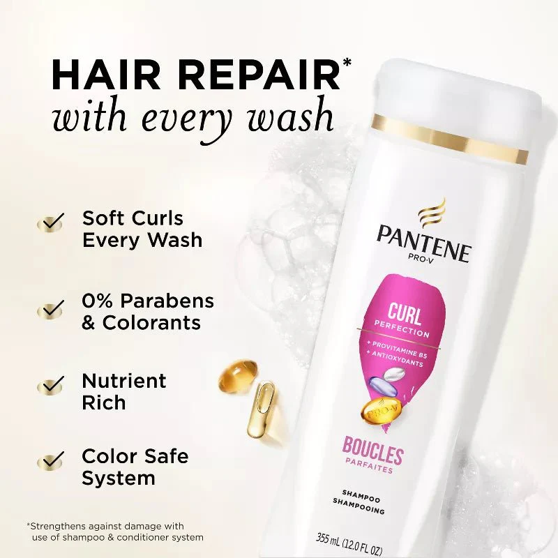 Pantene Pro-V Curl Perfection Shampoo - 12 fl oz - Image 4