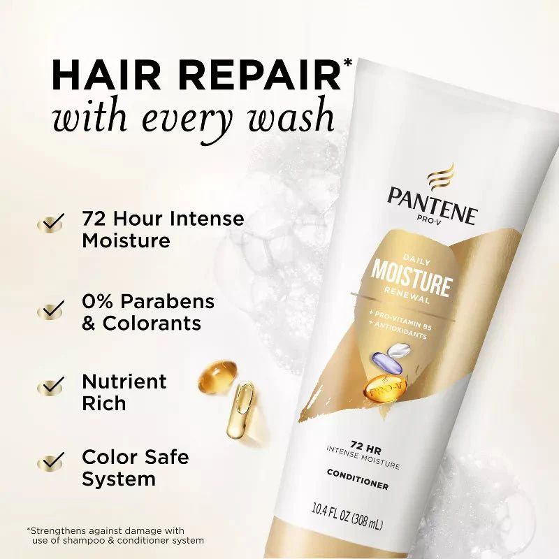 Pantene Pro-V Daily Moisture Renewal Conditioner - 10.4 fl oz - Image 3