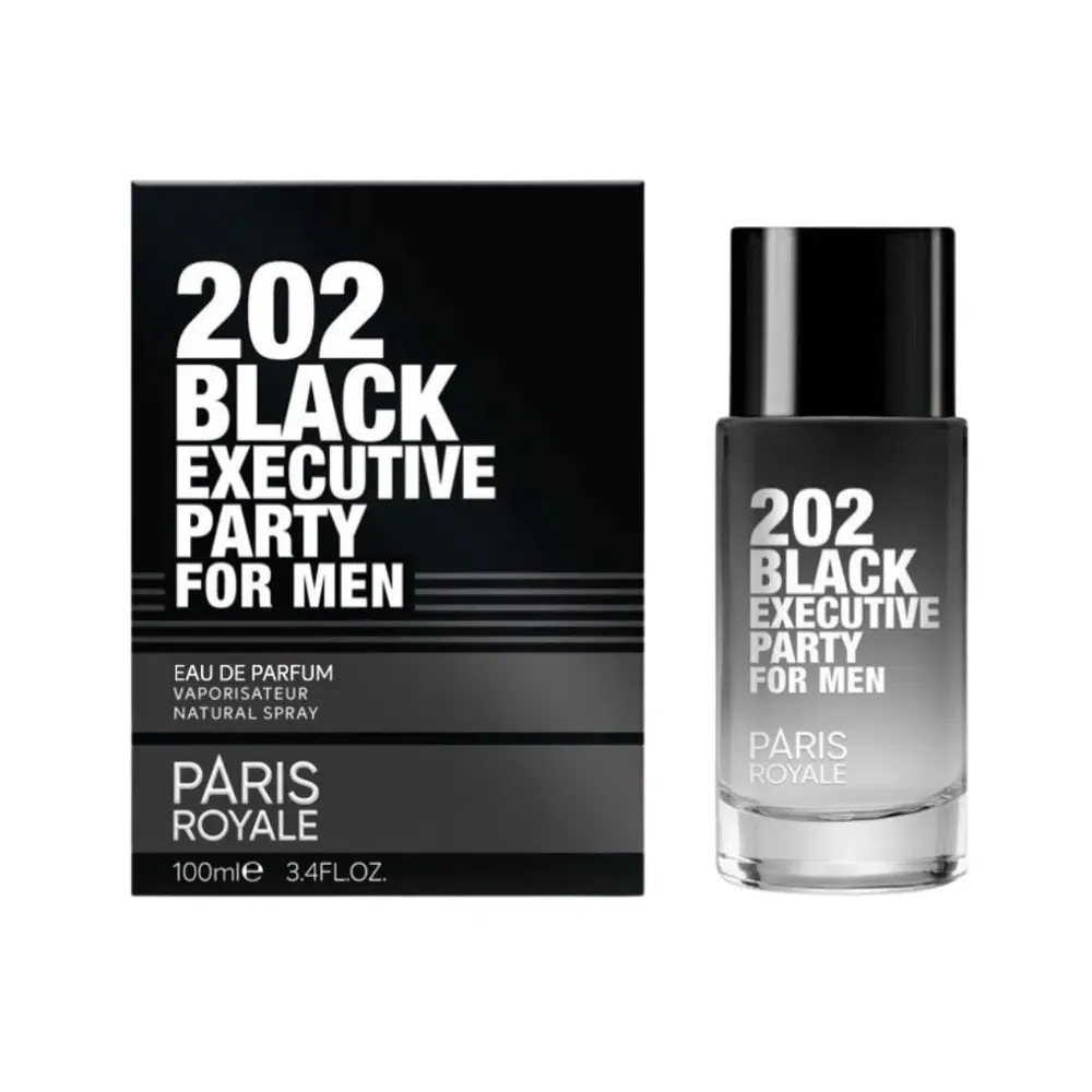 Paris Royale 202 Black Executive Eau de Parfum 3.4 oz