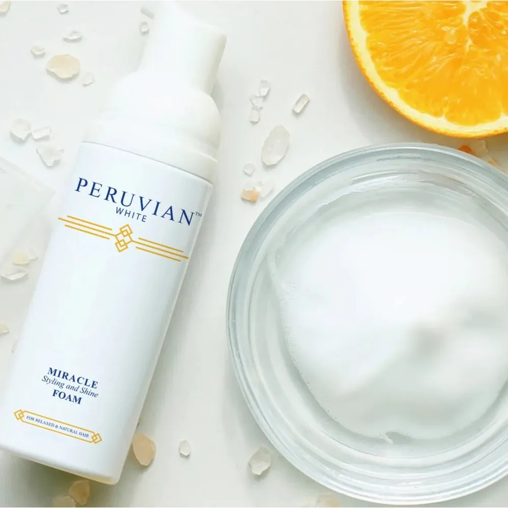 Peruvian White Miracle Styling & Shine Foam Mousse β 8 oz