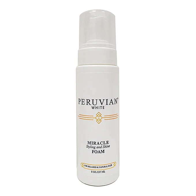 Peruvian White Miracle Styling & Shine Foam Mousse β 8 oz - Image 2