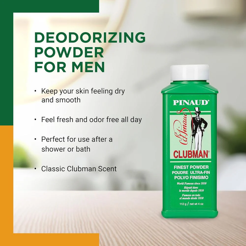 Pinaud Clubman Talc Collection – Finest Powder & Bath Talc - Image 4