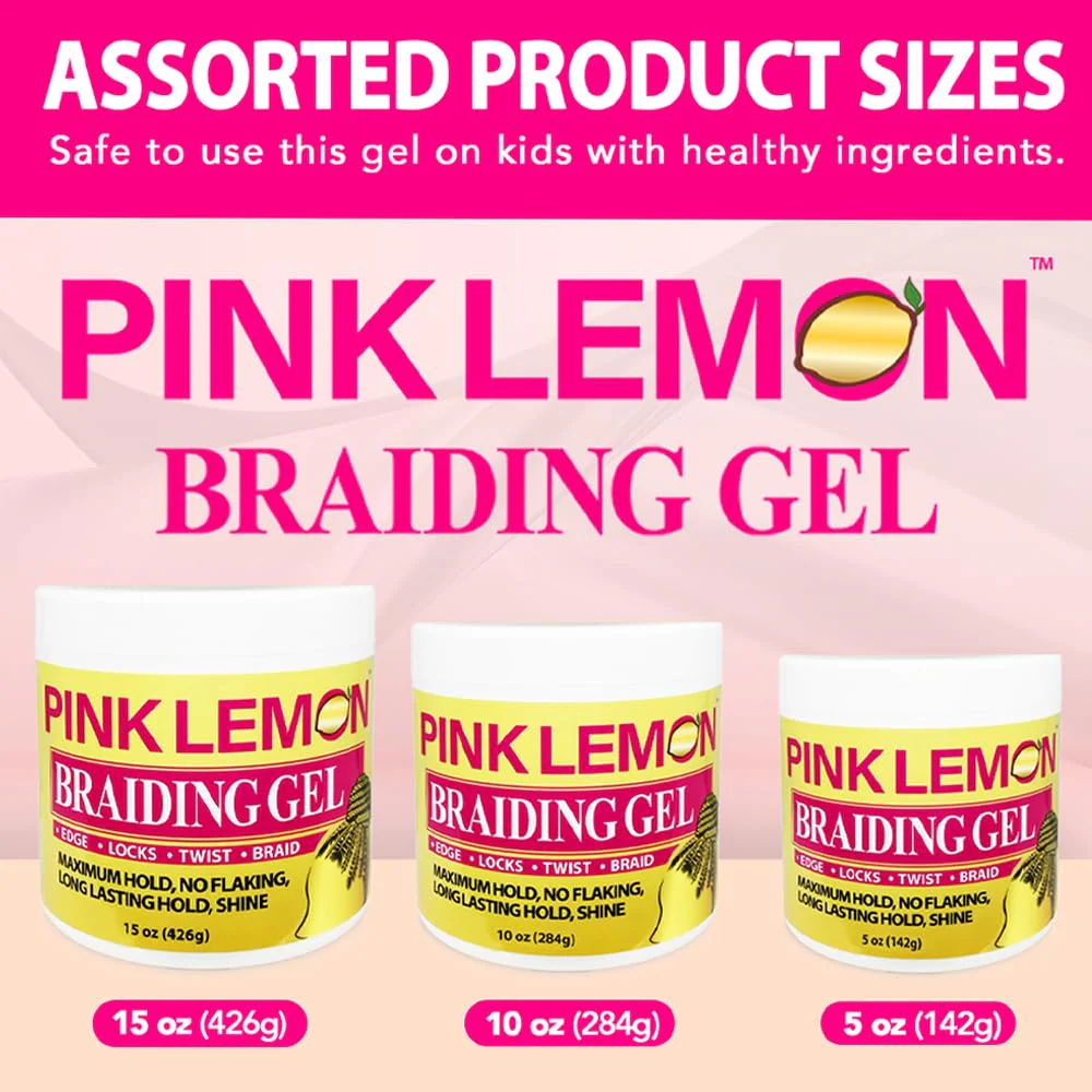 Pink Lemon Braiding Gel - Image 6