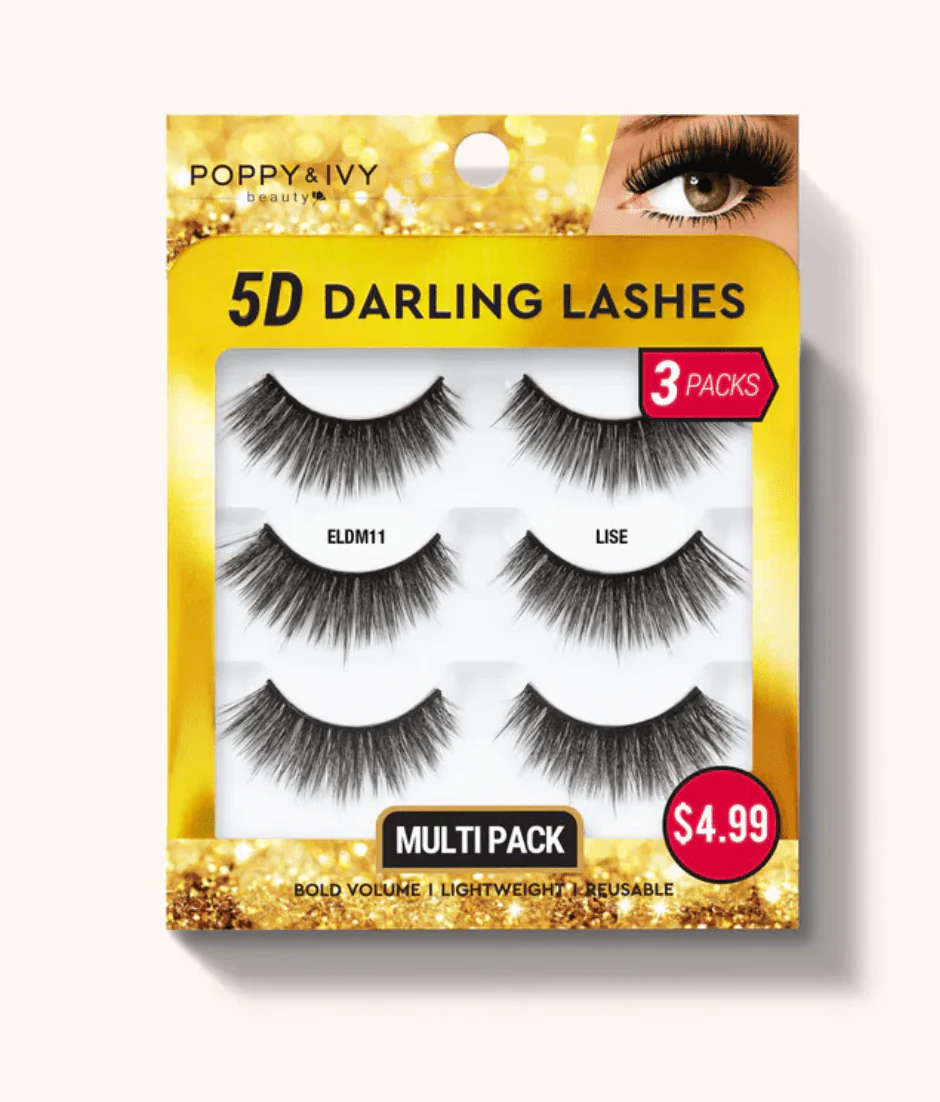 Poppy & Ivy 5D Darling Lashes - 3 Pairs - Image 10