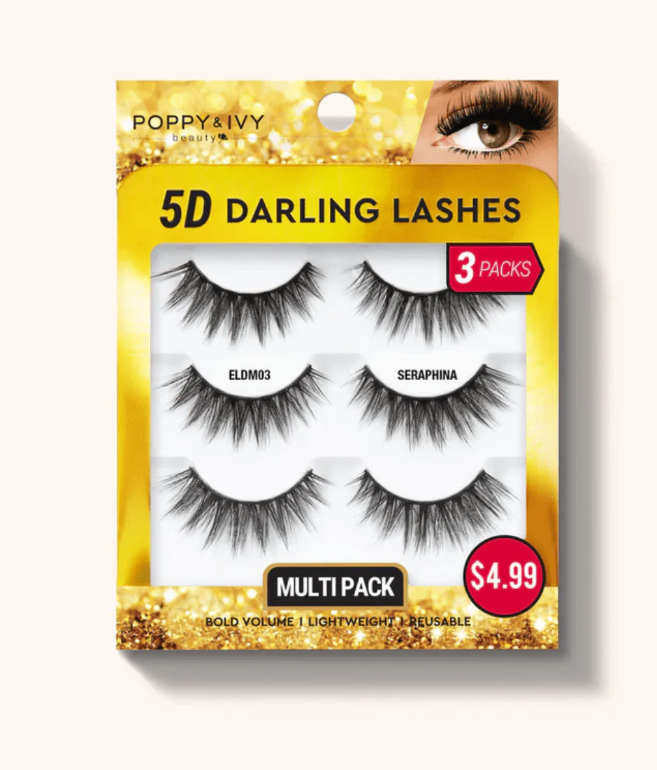 Poppy & Ivy 5D Darling Lashes - 3 Pairs - Image 3