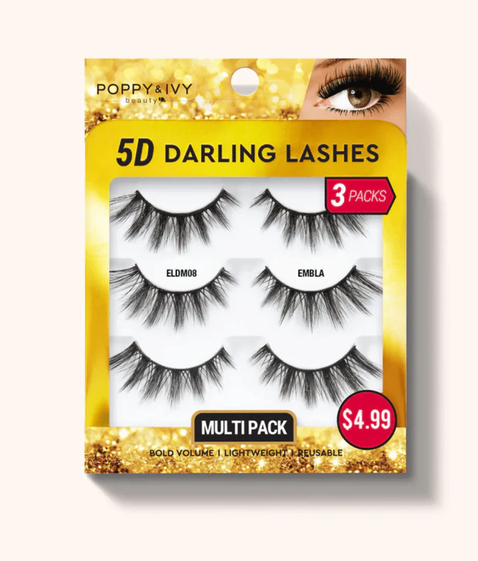 Poppy & Ivy 5D Darling Lashes - 3 Pairs - Image 8